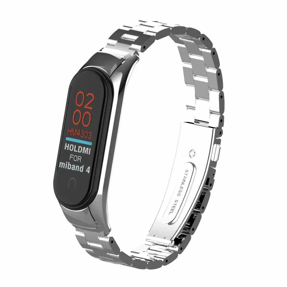 Металлический браслет для Xiaomi Band 4 ремешок из нержавеющей стали часы Четыре браслета Xiomi Xaiomi Xiami Xaomi Xaiomy для мужчин и женщин