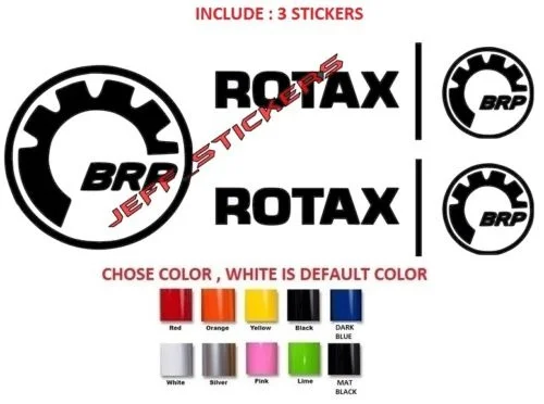 

For 5Pcs/Set ROTAX AND 1 BRP STICKER DECAL EMBLEM