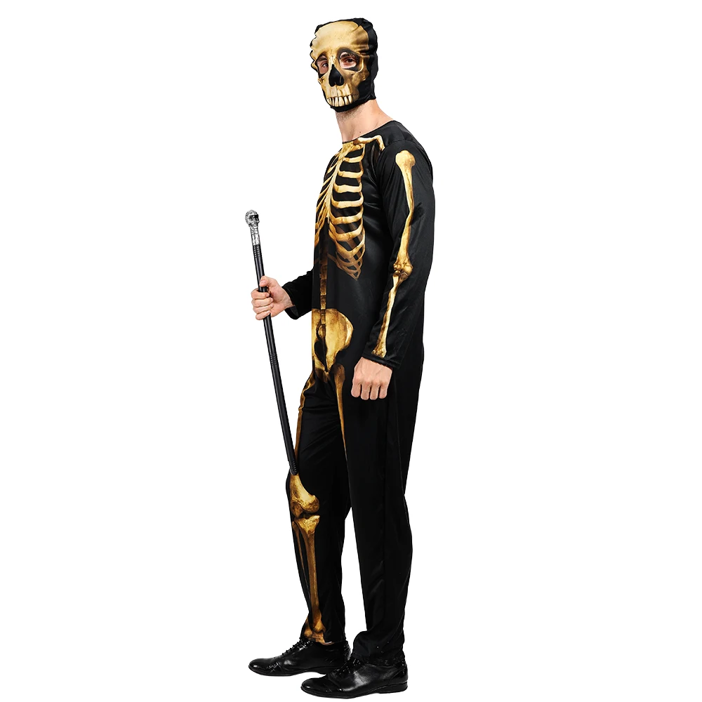 Horror Mens 3D Print Skull Jumpsuit 2019 ҷ ǻ ο  ̷   ٵ Ʈ, ڽ ũ