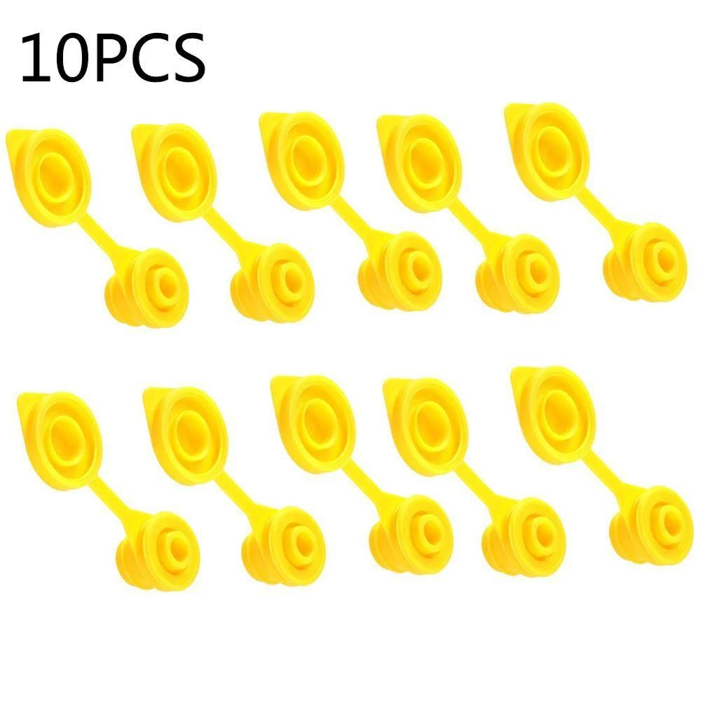 10pcs Practical Yellow Can Vent Cap Replacement Gas Can Fuel Jug Vent
