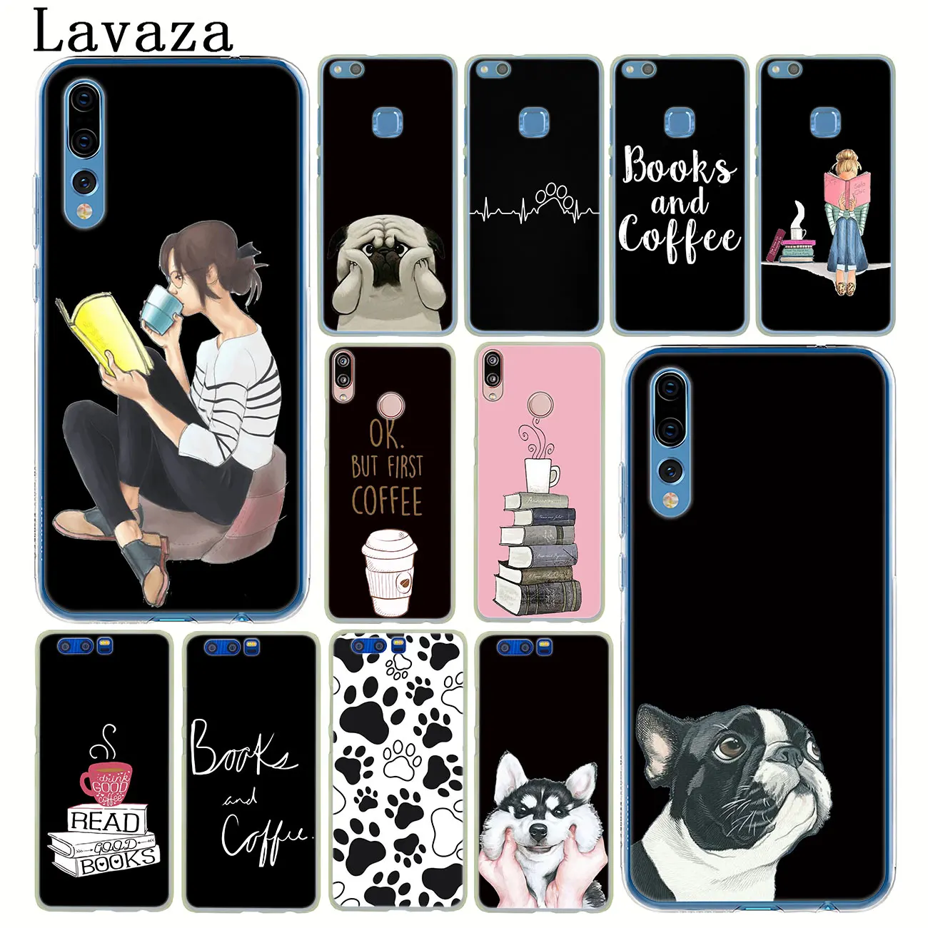 Чехол для телефона Lavaza с книгами и кофейной собакой huawei P30 P20 Pro P10 P9 Plus P8 Lite Mini 2016 2017