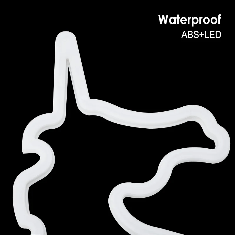 Неоновая вывеска USB LED украшение Единорог Фламинго лампа Луна Радуга для дома