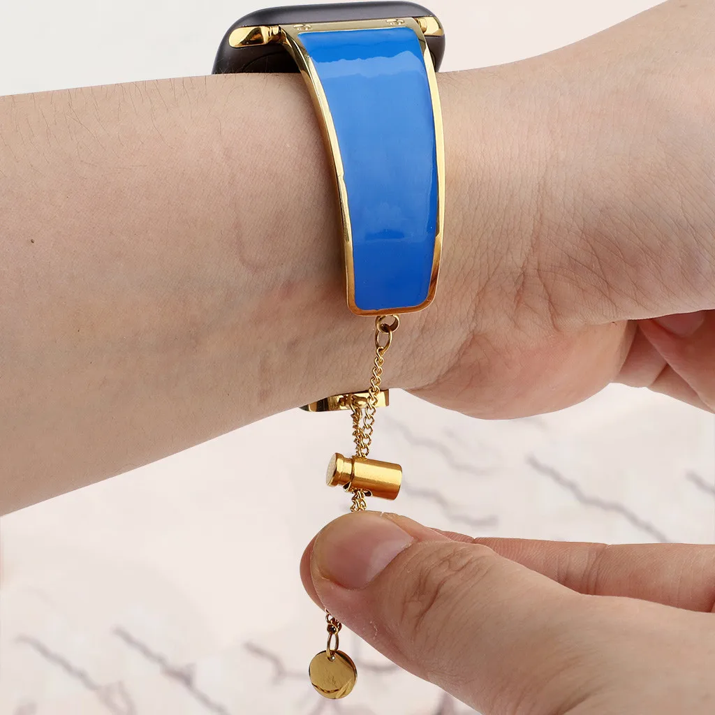 Премиум металлический ремешок роскошный спортивный сменный для Apple Watch 4321 40 мм