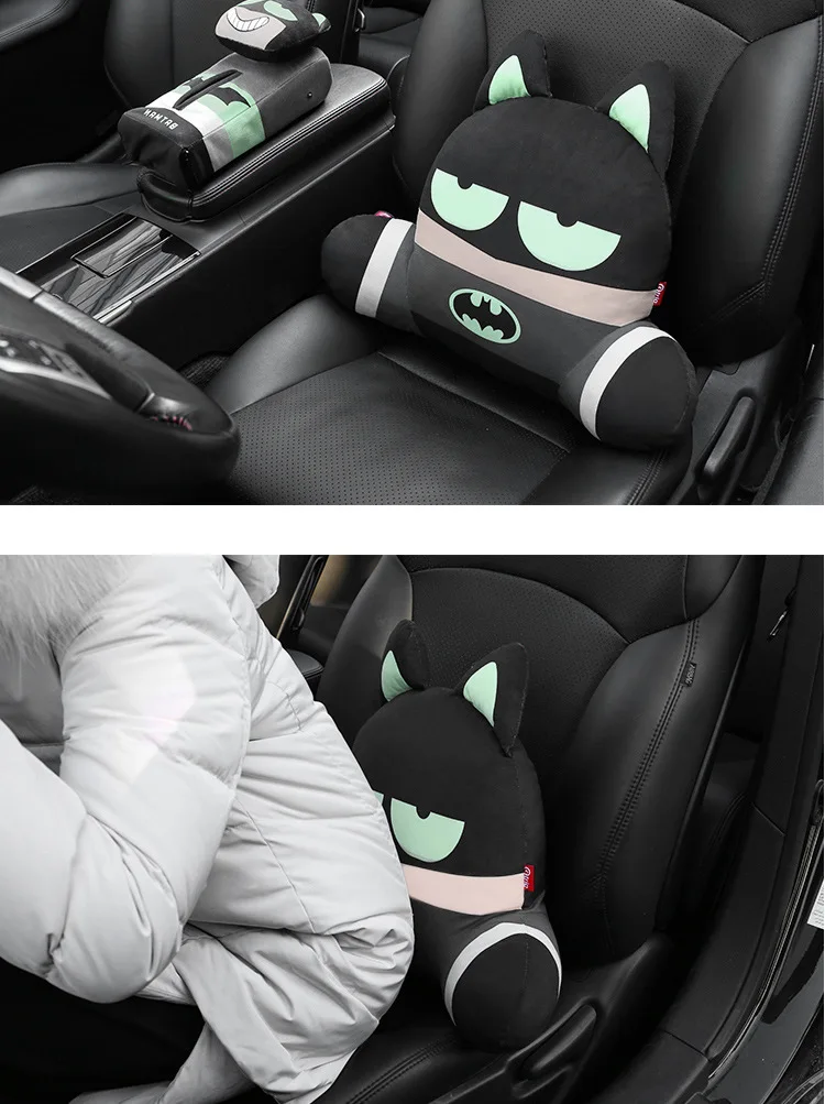 Assento de Carro 3d dos Desenhos Apoio Lombar Travesseiro Animados Super Herói Assento Almofada Pescoço Cintura Universal Encosto Auto Acessório 7 Suportes de assento