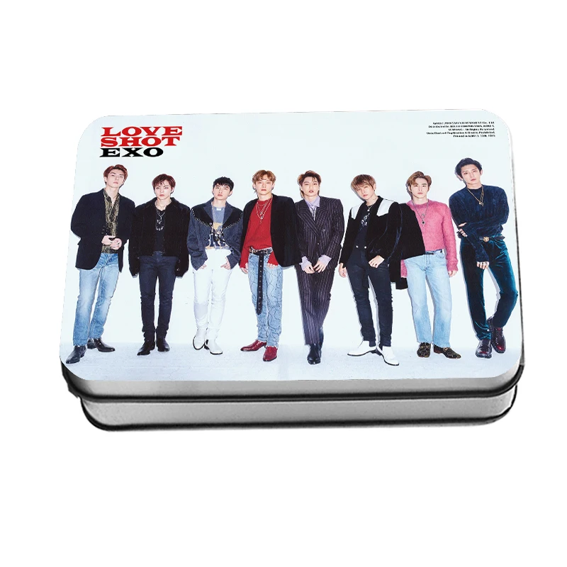 Kpop EXO Love Shot Polaroid Lomo Фотокарта альбом Chanyeol D.O HD коллективные фотокарты 40 шт - Цвет: 2