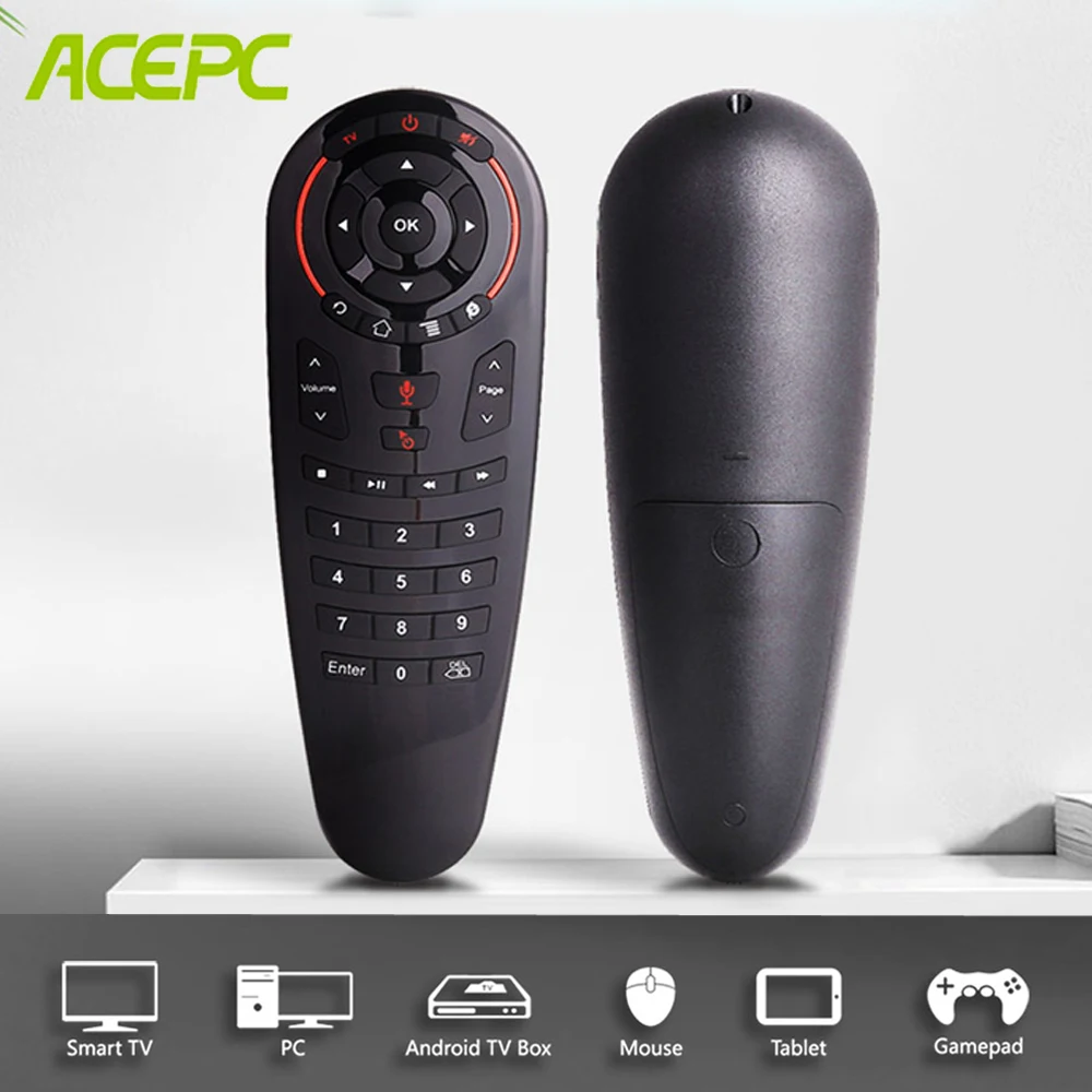 

G30 Voice Remote control 2.4G Wireless Air Mouse 33 keys IR learning Gyro Sensing Smart remote for Game android tv box