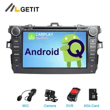 CARPLAY DSP ips Android 10 dvd-плеер для автомобиля стерео gps для Toyota Corolla 2006-2011 Автомобильный Радио gps навигация