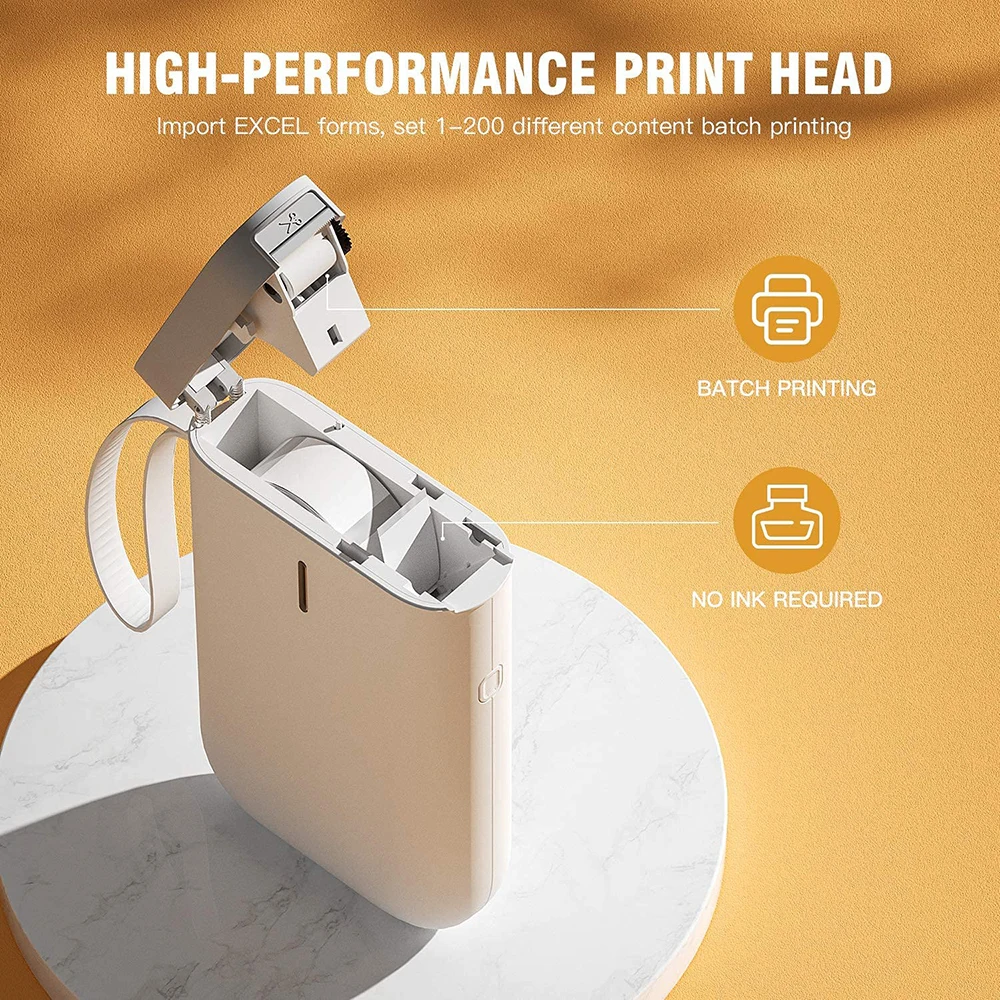 NIIMBOT D11 D110 Stiker Label Kertas Putih Perekat Tahan Air Pilnting Pelabelan DIY Stiker 15*30Mm untuk Mesin Label D11