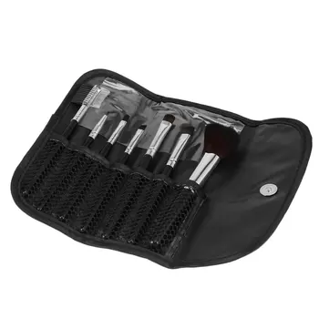 

7 pcs/set Professional Makeup Brushes Set Powder foundation blush eye shadow lip eyeliner brush with trendy leather case bag