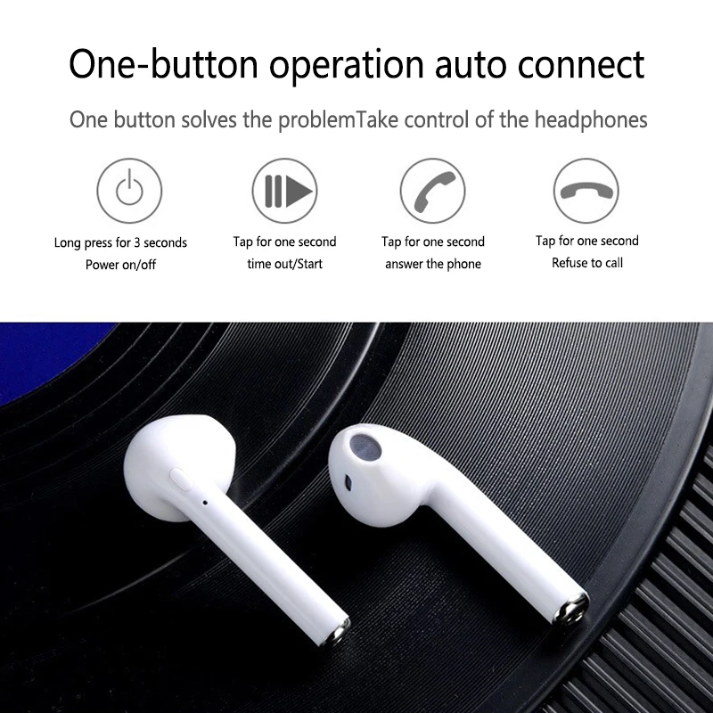 I7s Tws Bluetooth наушники мини беспроводные наушники спортивные наушники гарнитура с зарядным устройством для iPhone huawei Xiaomi