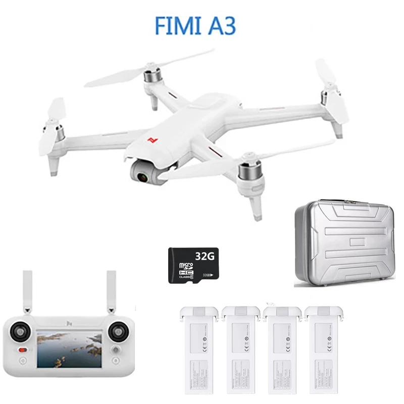 FIMI A3 Дрон с камерой 5 8G GPS 1 км FPV 25 мин. 2-осевой карданный подвес 1080P камера