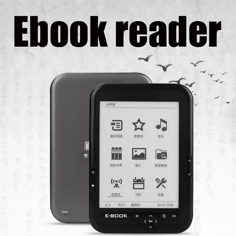 Bk-6006 мини E-Ink дисплей 6 дюймов электронная книга ридер 800x600 разрешение E-Reader