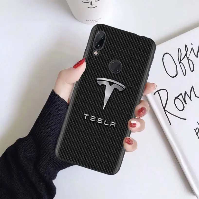 Супер Электрический автомобильный чехол с логотипом Tesla для Xiao mi Red mi Note 7 8 K20 7S 7A 6 6A Pro S2 5 mi Play 9T CC9 E A1 A2 Lite F1 мягкий чехол для телефона C