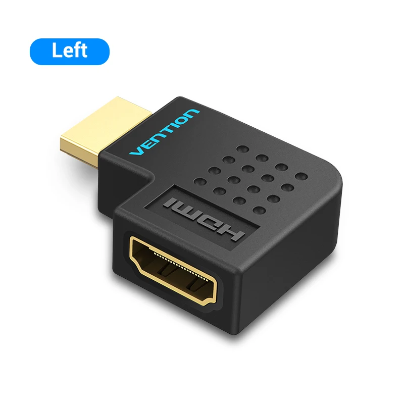 Vention HDMI адаптер 270 90 градусов под прямым углом HDMI штекер HDMI Женский конвертер для PS4 HDTV HDMI кабель 4K HDMI 2,0 удлинитель - Цвет: Left