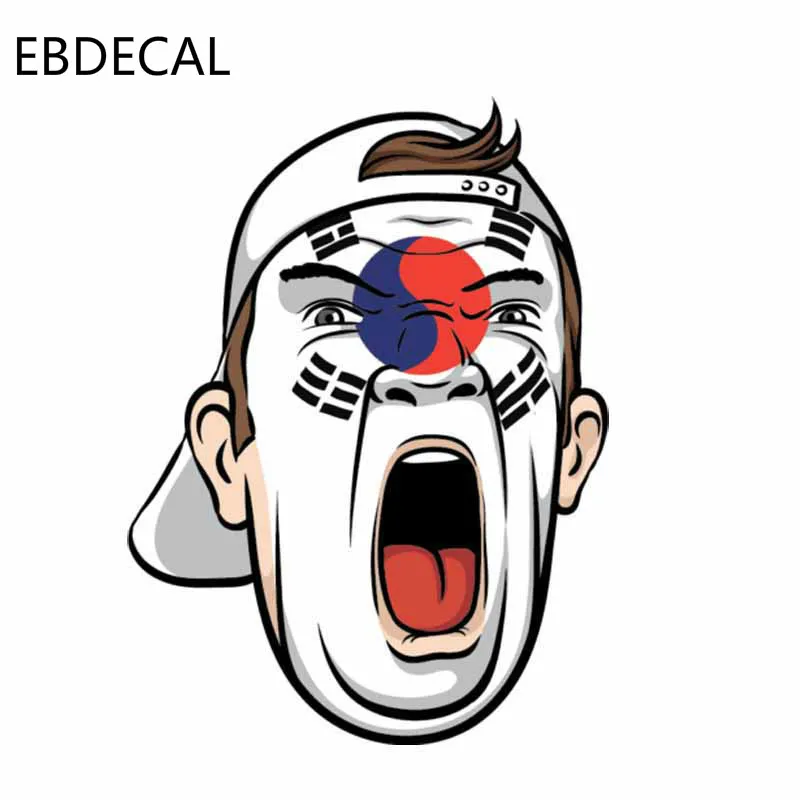 EBdecal корейский вентилятор лицо Футбол флаг креативный для