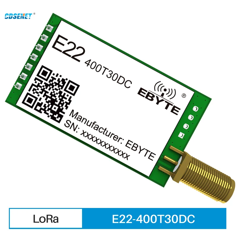 Tanie SX1262 moduł bezprzewodowy LoRa 433MHz 470MHz 490MHz CDSENET E22-400T30DC 30dbm