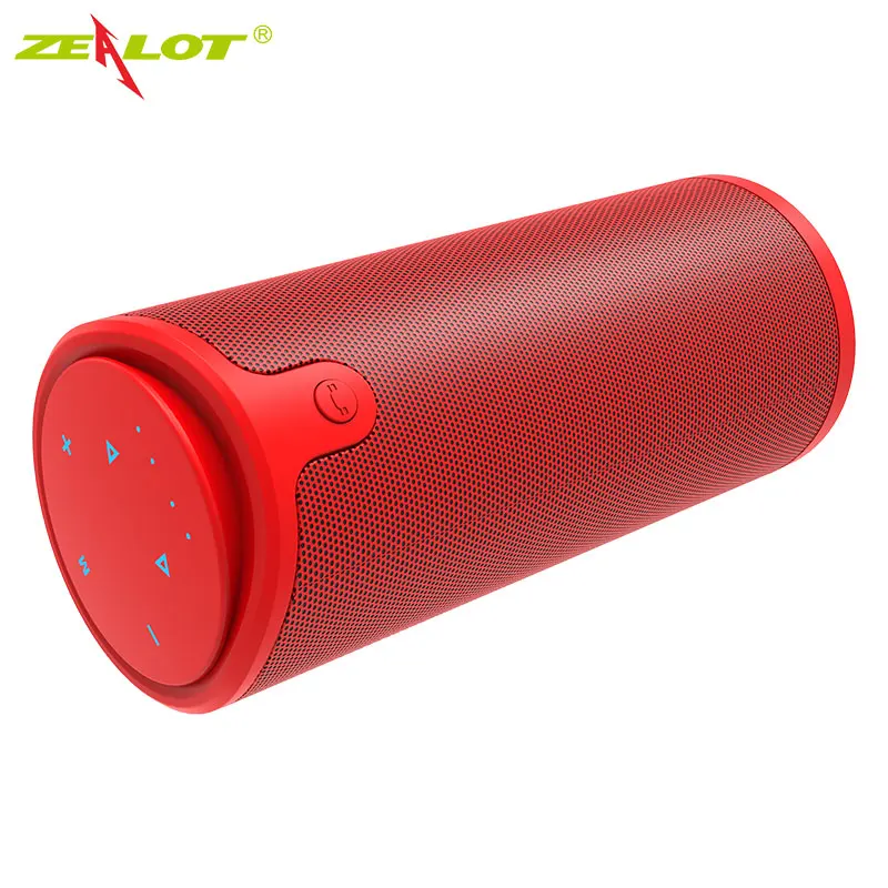 ZEALOT S8 3D стерео Bluetooth динамик беспроводной сабвуфер Колонка портативное сенсорное управление AUX TF карта воспроизведения громкой связи с микрофоном