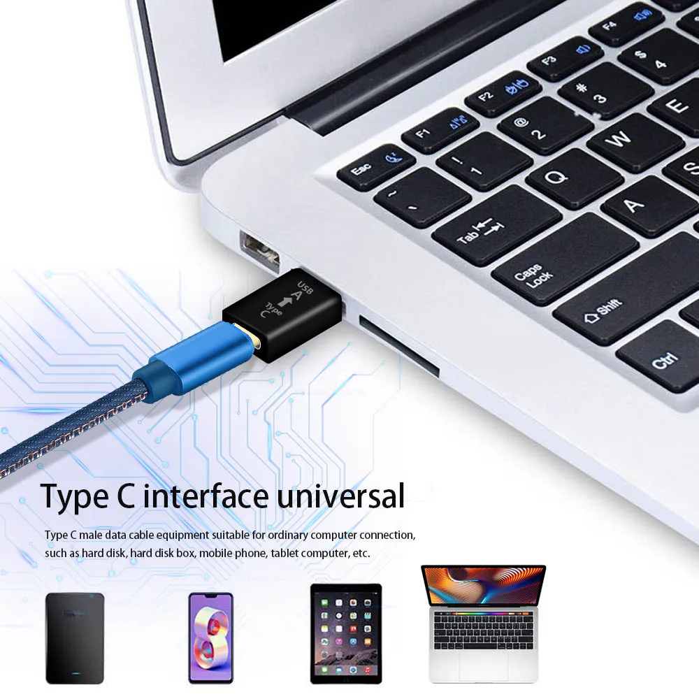 Адаптер Thunderbolt 3 type C к USB 3,0 OTG конвертер алюминиевый для MacBook Pro samsung Note 8 S8 Google Pixel 2 XL