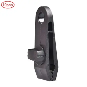 

10 Pcs Camping Tent Caravan Outdoor Tool Tent Clips Clamp Awning Set Car Boat Cover Tent Tie Down Emergency Snap ZL07