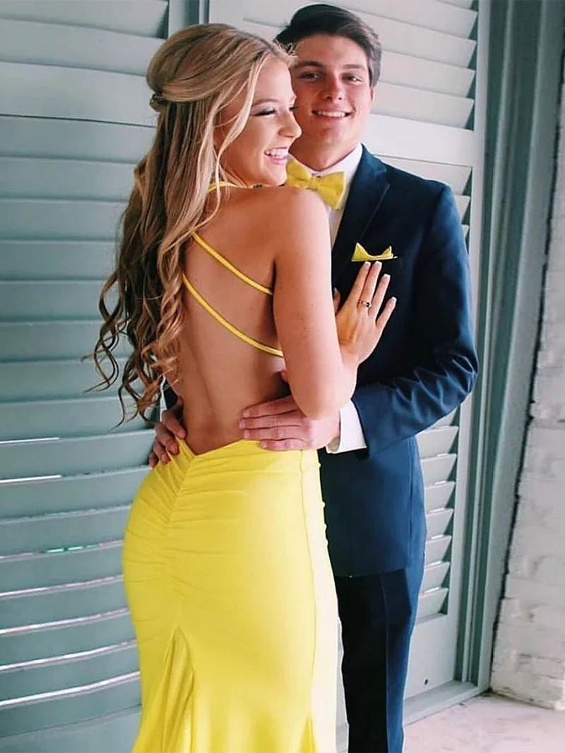 Vestido Longo длинное вечернее платье атласное официальное платье желтое платье Vestido Sereia Vestidos Largos платье
