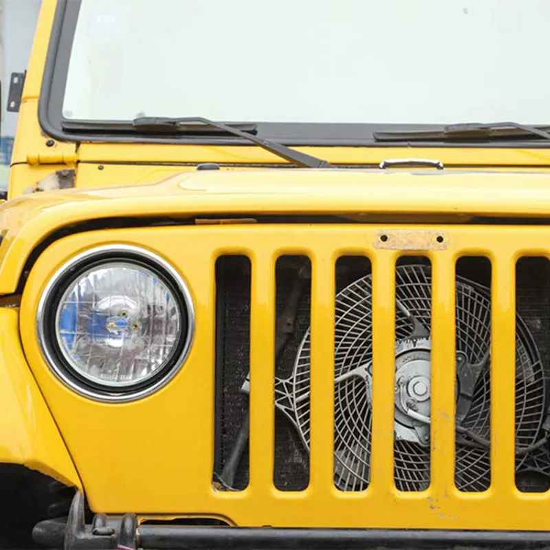 Круглая опора для фар, кольцевая фара, ободок, Монтажный кронштейн для Jeep Wrangler TJ 1997-2006, черный