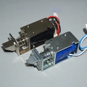 

Open Frame Actuator Linear Mini Push Pull Solenoid Electromagnet, DC 12V, Stroke 5mm / 11mm, Electromagnetic Solenoid Lock