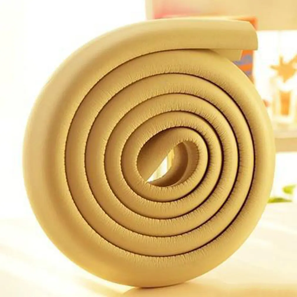 

Hot 2M Baby Safety Table Desk Edge Guard Strip Corner Protector for Furniture Cushion Rubber Foam Bumper with Double-sided Tape