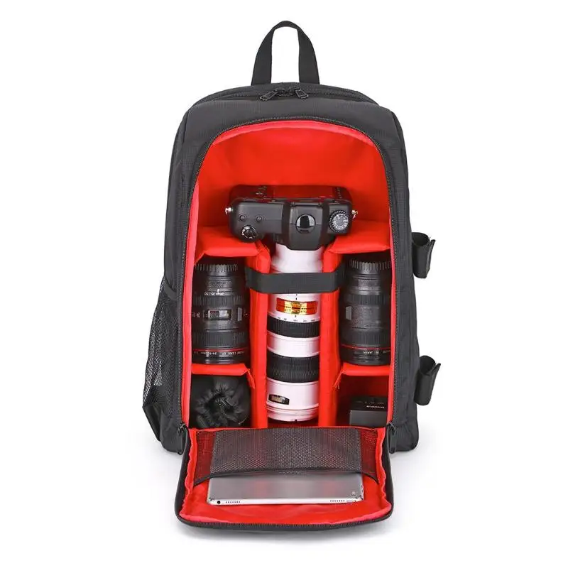 B-Red Водонепроницаемая сумка для камеры противоударный разделительный DSLR рюкзак для цифровой камеры наружная видеокамера сумка на плечо для фотографа Canon - Цвет: B-Red