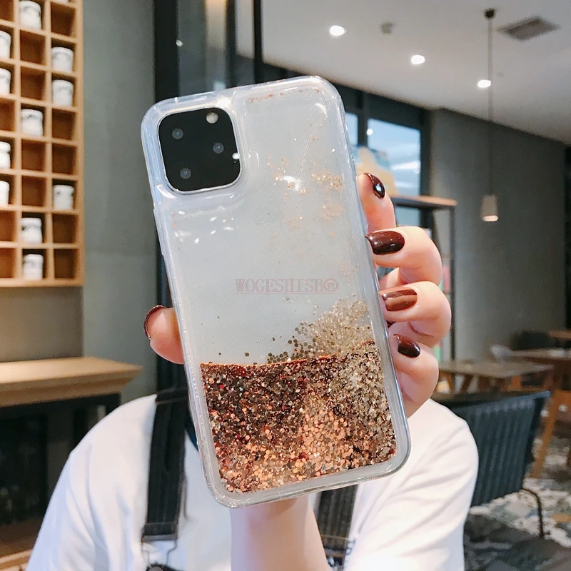 Жидкий силиконовый чехол для телефона, мягкий чехол для iPhone X, XR, Xs, 11 Pro, Max, 7, 8 Plus, 6, 6s, SE, 5, 5S, чехол, блестящая Звезда, блестящий чехол