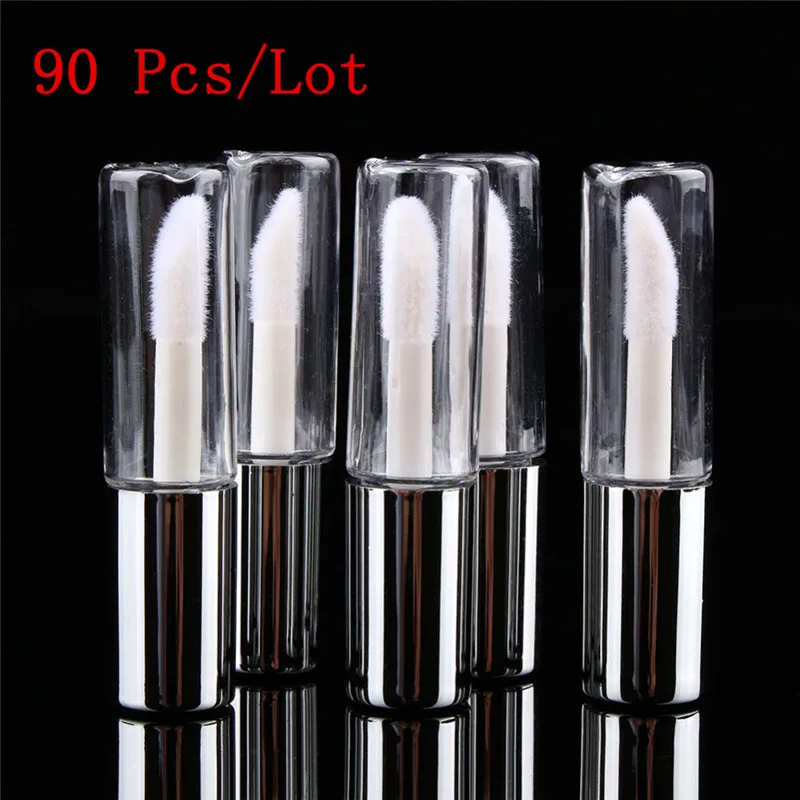 Gloss Tubes Container Lipstick Refillable Bottles Organize Empty-Lip Clear 90pcs
