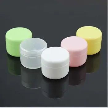 

100Pcs 10g/20g/50g/100g Refillable Bottles Plastic Empty 5colors Makeup Jar Pot Travel Face Cream Cosmetic Containers Wholesal