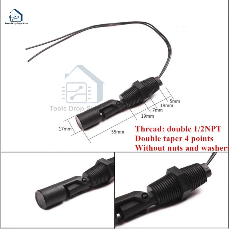 Horizontal Float Sensor Switch Side Mount Liquid Water Level Sensor Controller Automatic Water Pump switch Aquarium Tank Pool water level switch,water level controller