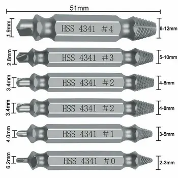 

Broken Screwdriver Bolt Remover High speed steel Damaged Screw Nut Extractor
