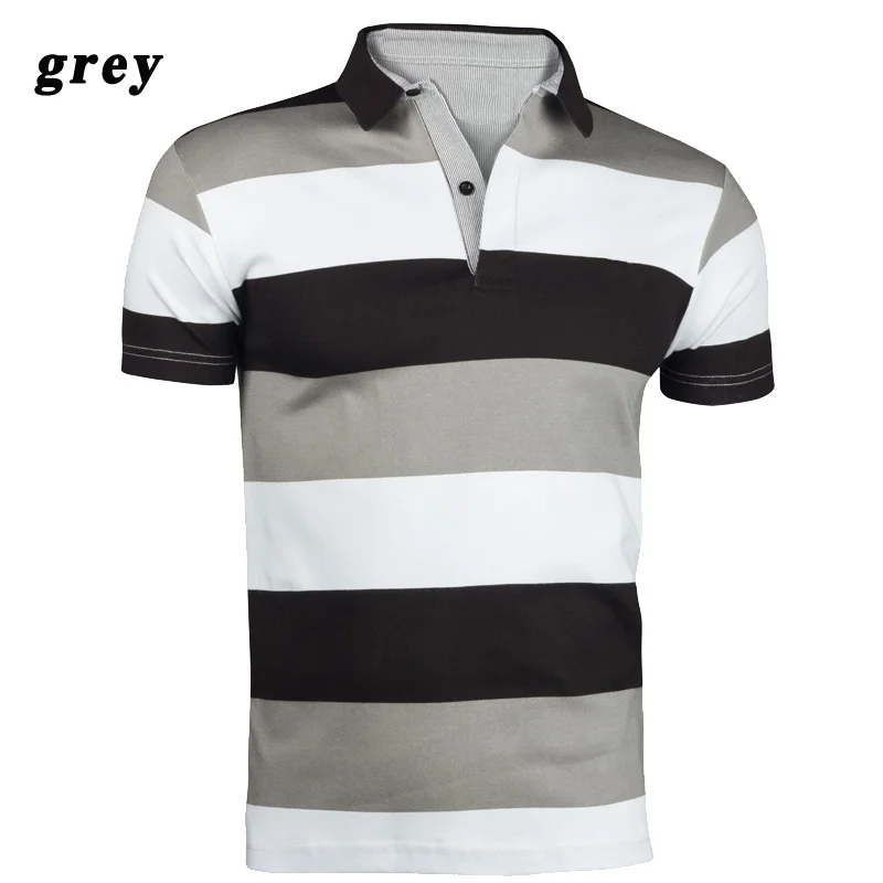Серый Zogaa Plaid Mens Polo Shirt Brands Clothing Summer Casual Cotton Polo Shirts Short Sleeve Men Big Size Polos Shirt Jersey - Цвет: Серый