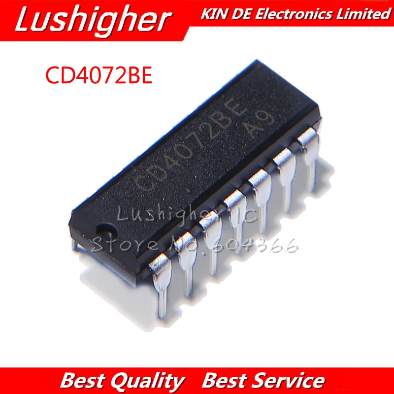 

100 шт. CD4072BE DIP14 CD4072 DIP