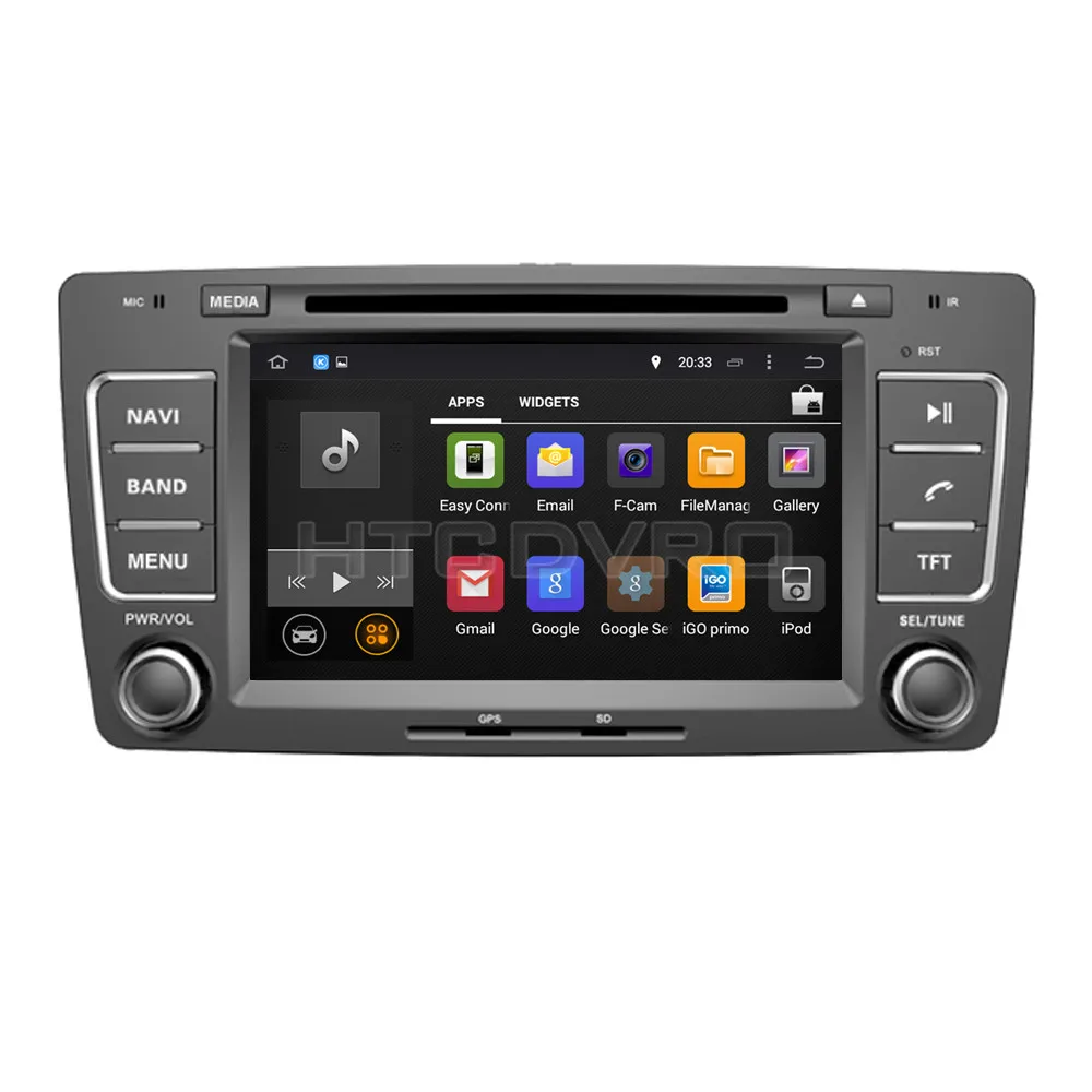 YMODVHT 7 дюймов 4G Восьмиядерный Android 9 0 1 Автомобильный DVD плеер для Skoda Octavia 2013 GPS авто
