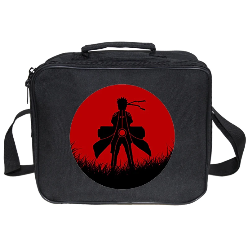 lunch bag 2 Рюкзак с аниме Наруто для мальчиков и девочек, детские школьные сумки, Студенческая сумка для книг, детские дорожные сумки с сумкой для ланча+ сумка для ручек, Sac Enfant - Цвет: lunch bag 2