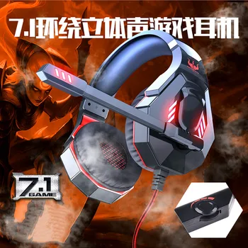 

Wired Gaming Headsets Headphone E-sports With Microphone Stereo Bass HIFI Headset for PC Laptop Noise Cancelling Game Earphone