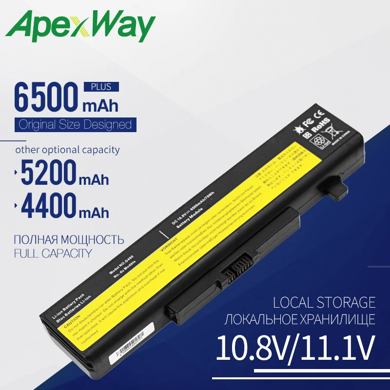 

Apexway Laptop Battery L11S6F01 L11L6F01 L11L6Y01 L11S6Y01 for ThinkPad E430 E431 E435 E530 E540 For Lenovo Y480 V480 G480 G580