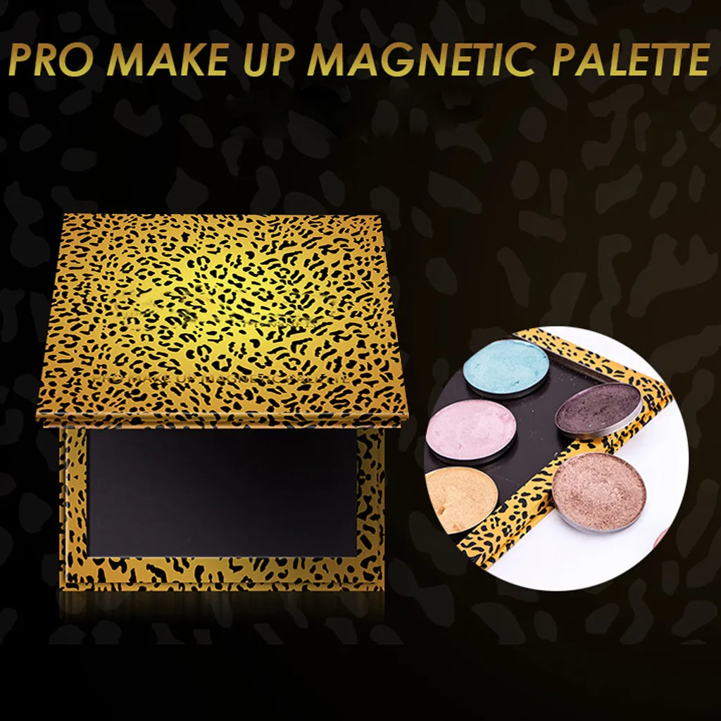 New Empty Magnetic Eyeshadow Tray Makeup Pad Leopard print magnet Large DIY Palette Make up Shimmer Eye Shadow Powder 10.5