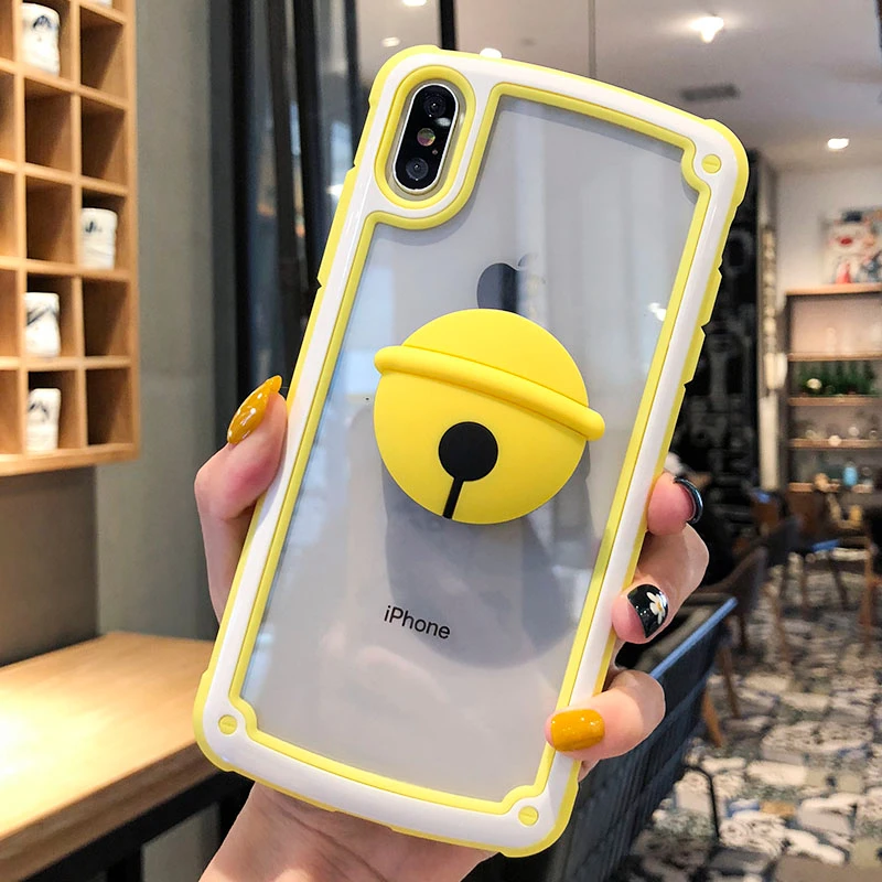 Темно-синий Для iphone XS Max X XR luna cat sakura melody полное покрытие Броня чехол для iphone 11 pro 8 plus 7 6S противоударный чехол+ подставка - Цвет: Темно-синий