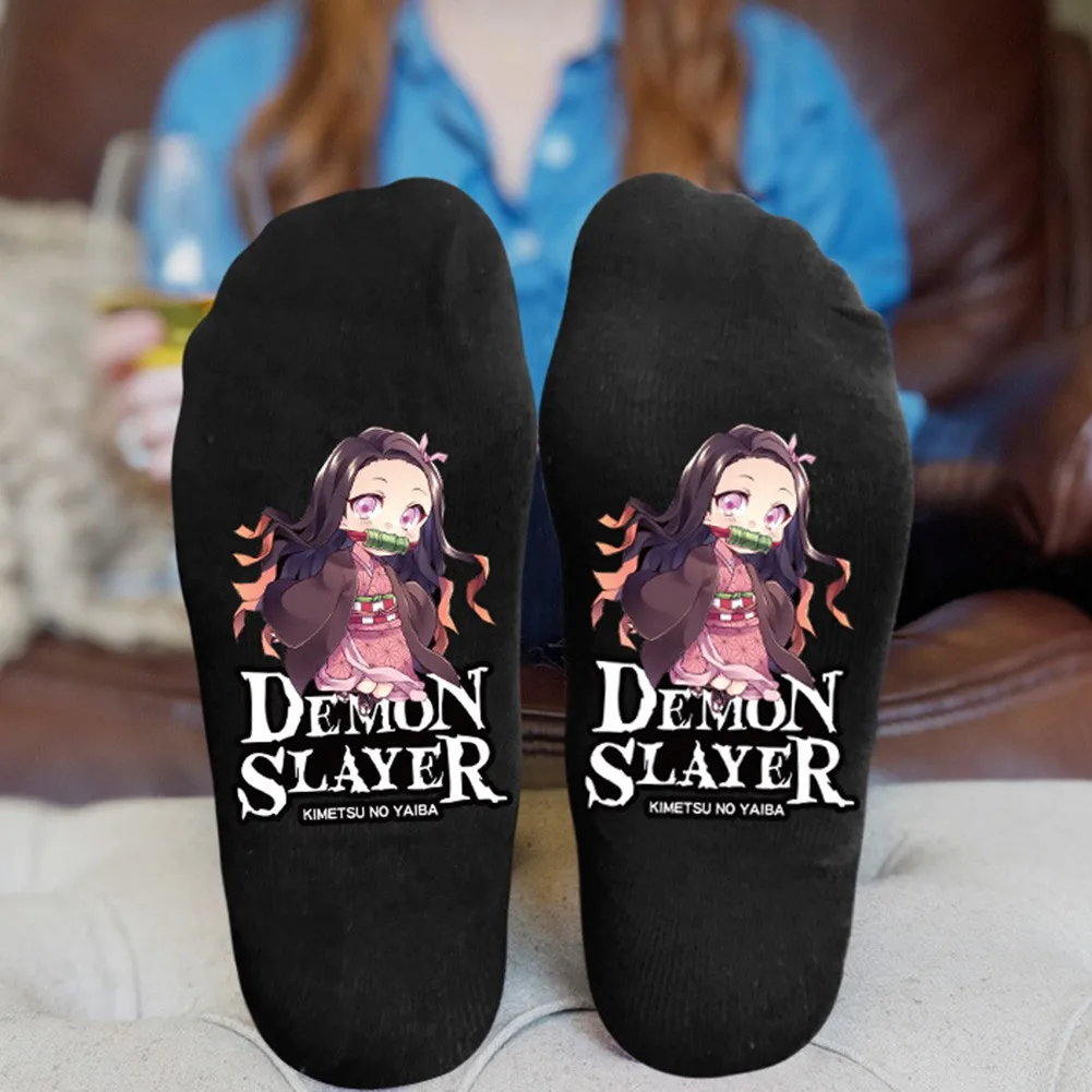 Аниме Demon Slayer: Kimetsu no Yaiba косплей костюм мультфильм хлопковые носки аксессуары реквизит подарок