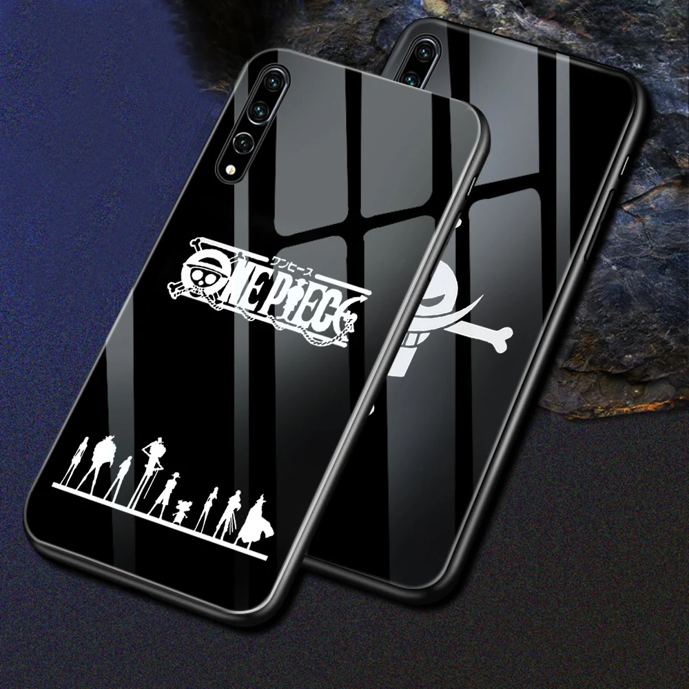 Ciciber One piece для huawei P20 30 10 Lite Pro mate 30 20 10 Pro Lite светящиеся чехлы с закаленным стеклом для huawei Honor 9 10