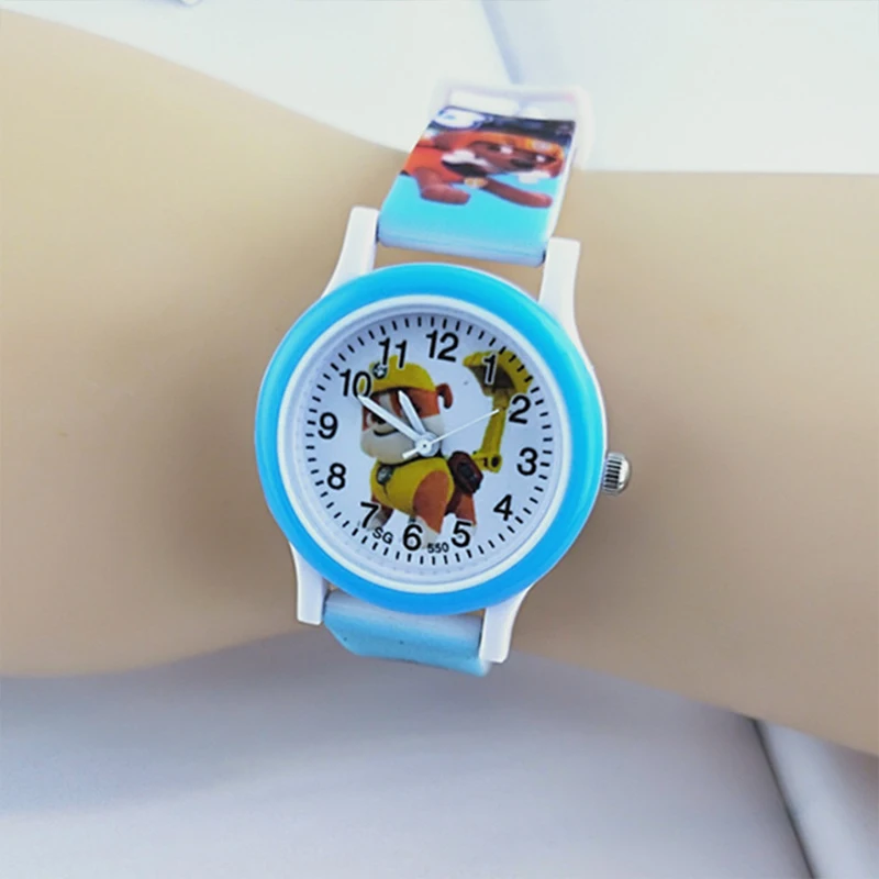 Щенячий патруль часы Marshall Rubble Chase Rocky Zuma Skye Dog Everest фигурка аниме «Щенячий патруль» игрушка для детей подарок - Цвет: 1
