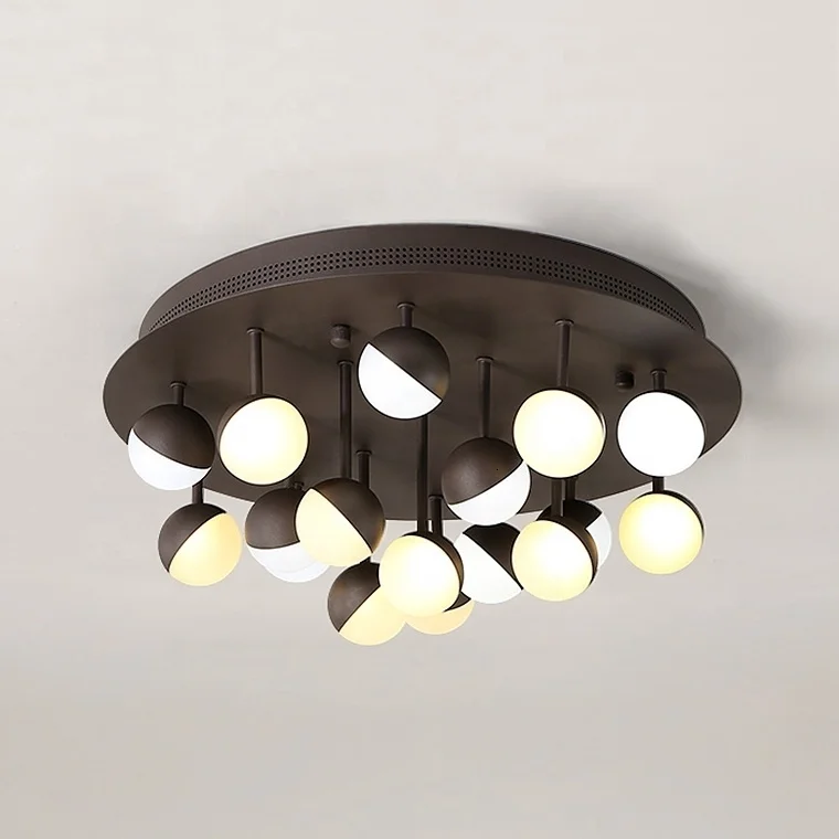 

Modern Led Ball Ceiling Pendant Lamp Indoor Led Ball Chandelier Ceiling Light Living Room Mounted Dinning Large Lighting