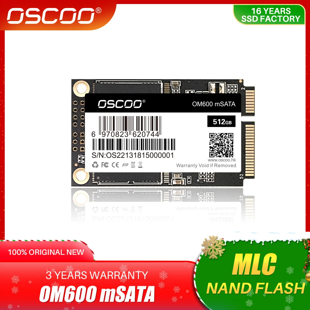 OSCOO mSATA SSD 128 ГБ 256 512 для ультрабуков настольных 1 ТБ 500 Гб 240 120|Внутренние