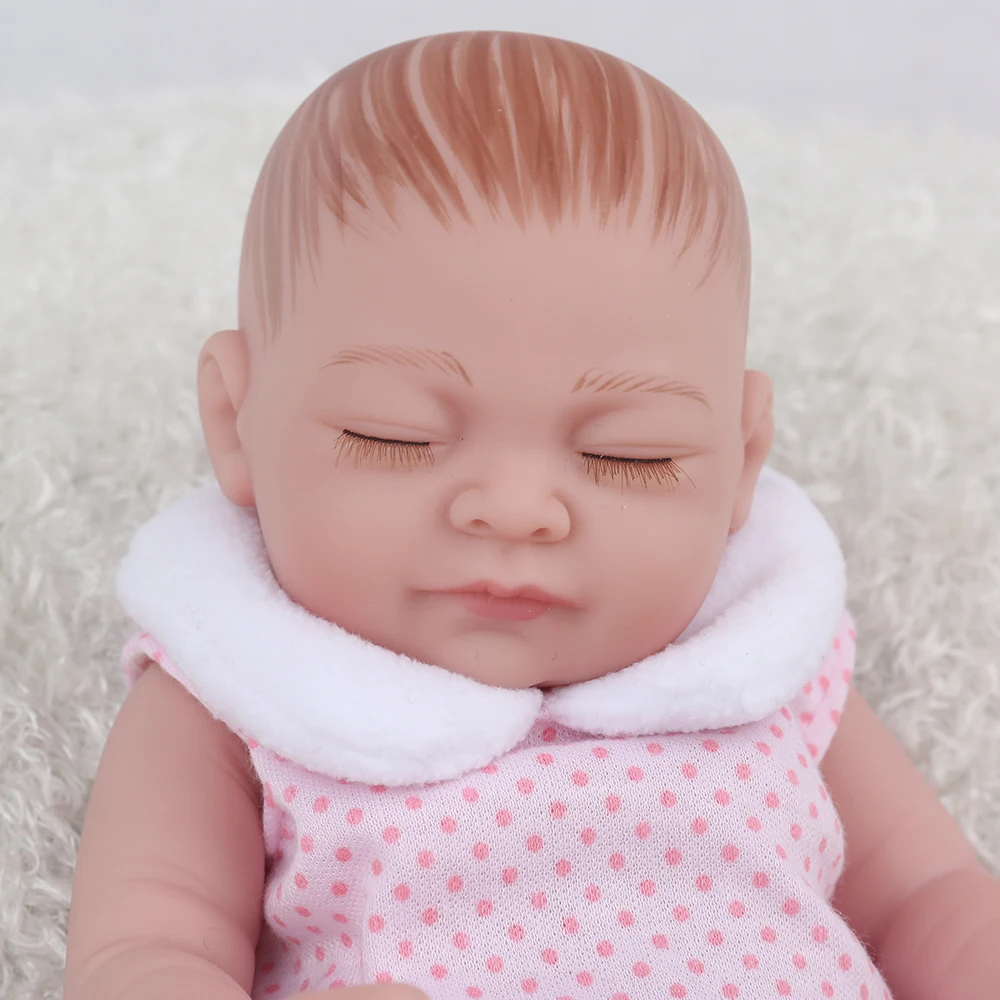 Очаровательные миниатюрные куклы Reborn Twins 25 см детские игрушки для ванной милые Bebe