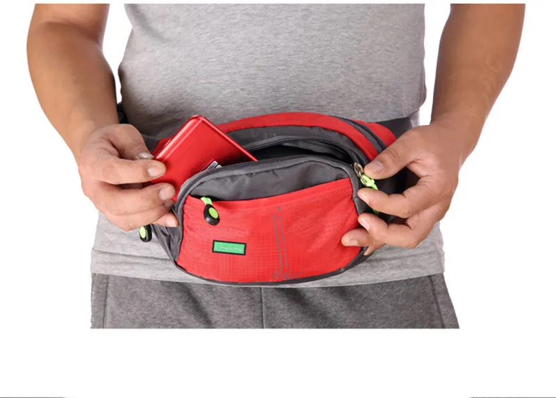 Professional Running Bag Waterproof Sports Chest Shoulder Bags Belt Pouch Unisex Waistbag Hiking Zip Bag Fanny Pack 6 Colors