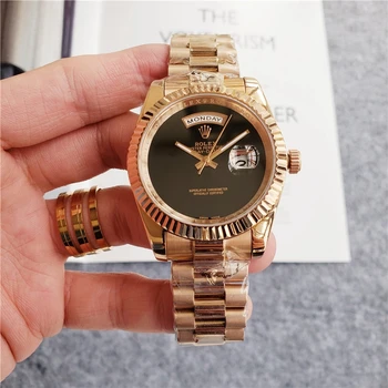 

2020 New Rolex-Oyster Perpetual Stainless Steel Belt Calendar Simple Mechanical Watch Women's and Men's Casual Watch Gifts 0839