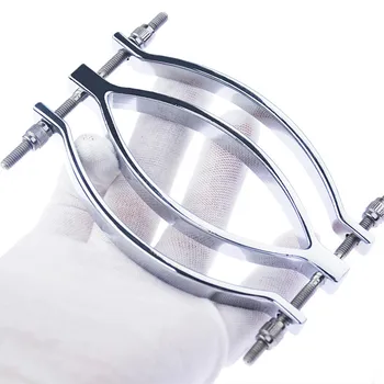 Stainless Steel Pinch Pleasure Spreader Labia Clitoris for Women Couples Bdsm Bondage Vagina Clamp Sex Toys 3